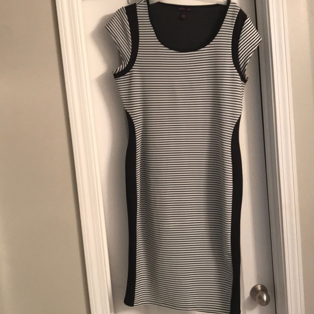Strip Bodycon Dress